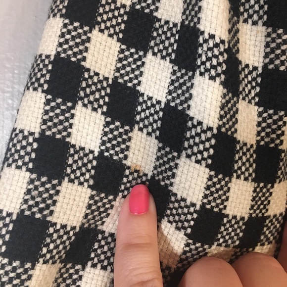 Vintage Union Made Liz Claiborne Wool Black & White Plaid Blazer Jacket Size 10 - Picture 15 of 16